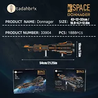 BaKa 33904 Nuevo Modelo de Nave Espacial de Combate MOC, Bloques de Construcción, Decoración de Escritorio, Juguete Electrónico DIY, Regalos, Sets de Bloques de Construcción