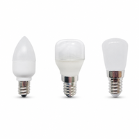 Mini ampoule LED à culot E12 E14 E17 B15D, dimmable, 1W 1.5W 2.5W, 2700K-6500K, IRC 90, en aluminium et PC, type bougie, pour lustre et applique murale
