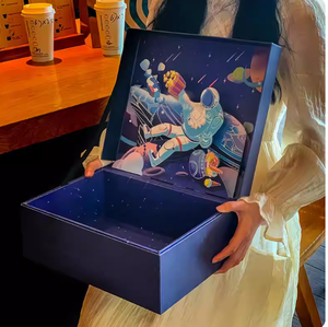 Caja de Regalo de Diseño Creativo para Productos de Cuidado de la Piel, Caja de Empaque de Lujo con Logotipo Personalizado, Caja 3D con <span class=keywords><strong>Bonito</strong></span> Estampado - Product Image 1