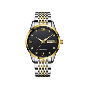 Relojes Mecánicos de Oro al por Mayor para Hombre, Reloj Automático de Doble Fecha con Moissanita, Reloj de Pulsera de Lujo Luminoso e Impermeable - Product Image 4