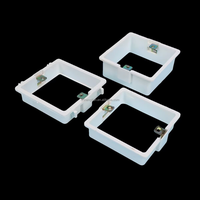 Maßgefertigte PVC-Flammschutz-Verteilerdose Typ 86 mit 2cm Stapelbarem Erweiterungsring für Schalter- und Steckdoseninstallation