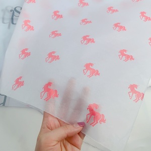 Custom Eco-Friendly 17gsm White Wrapping Tissue <b>Paper</b> Clothing Gift Packing Recyclable Brands Logo <b>Printed</b> <b>Paper</b> Wrapper - Product Image 1