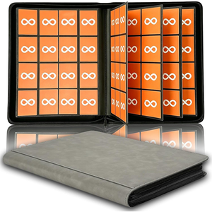 Faible MOQ, OEM, Logo Personnalisé en Relief, Album de 1024 Cartes avec 16 Poches Zippées, en Cuir PU Imperméable - Product Image 6
