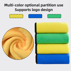 Lavaggio per auto in microfibra ispessita ad alta densità logo personalizzato in pile di corallo da 600gsm asciugamano in microfibra per la pulizia di auto - Product Image 5