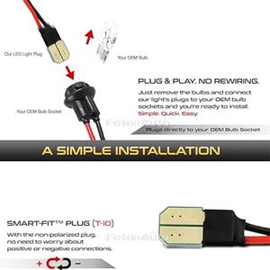 FetonAuto 2 Kleuren Ultra Heldere Kristal LED Deurpaneel Interieur Front Reflector Verlichting voor F150 Pickup F-250 2 Stuks/Set - Product Image 4