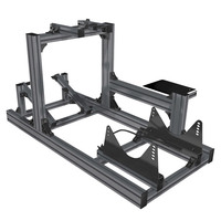 Oferta Especial Simulador de Carreras para Coche DIY Económico con Perfil de Aluminio 4080, Chasis para Videojuegos de Conducción, Cabina de Simulación de Carreras