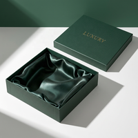 Boîte rigide personnalisée en deux parties avec couvercle pour emballage cadeau de soutien-gorge, couvercle et base, logo estampé en or, boîte embossée