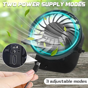 Sombrero con ventilador solar recargable con USB para hombres, para acampar al aire libre, senderismo, sombrero de pescador de secado rápido - Product Image 2