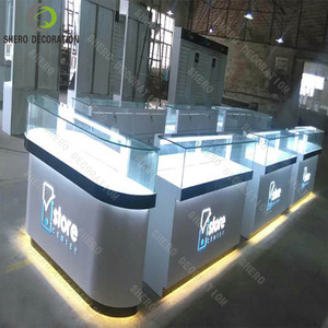 Thiết kế nội thất cửa hàng điện thoại di động màn hình hiển thị điện thoại di động MDF quầy trưng bày điện thoại di động sáng tạo - Product Image 2