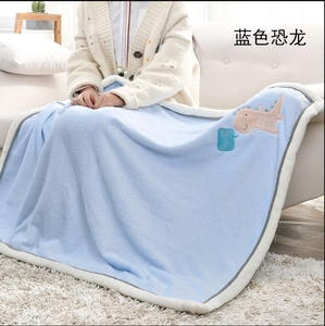 100% poliéster 2 capas invierno grueso cálido franela polar Sherpa tejido patrón de dibujos animados Manta - Product Image 3