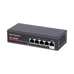 Switch Gigabit PoE Watchdog en Oferta |   Carcasa metálica de 4 puertos + 1 puerto de enlace ascendente con presupuesto de energía de 65W - Product Image 1
