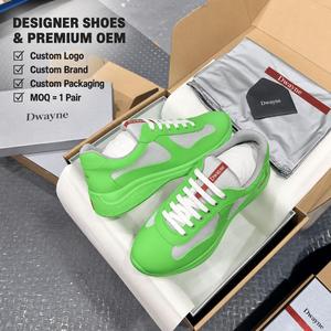 Nouvelles baskets de luxe 2026 pour hommes et femmes, en tissu de haute qualité, vert néon, style décontracté et sportif - Product Image 1