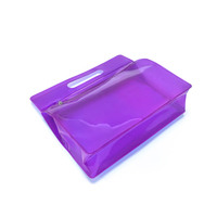 Sacs à fermeture éclair personnalisés en PVC, multicolores, durables, réutilisables, imperméables, sur le thème du salon, pour l'emballage cosmétique
