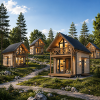 Casa Prefabricada de Acero Ligero con Acabado de Lujo Moderno Personalizado, Diseño Energéticamente Eficiente, Estructura Duradera e Interior Premium