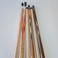 Stik Biliard Carom 3 Cushion Berkualitas Tinggi Buatan Tangan, Kayu Tulip Solid dengan Inlay Kayu Asli/Kayu Maple Harimau/Kayu Ular, Ukuran 142cm+12mm, Ukuran Ujung 3/8-10, Sambungan 3 Cushion