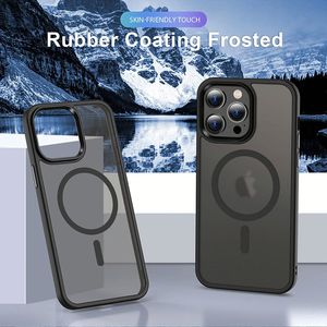 Funda Magnética para Teléfono Móvil de PC Rígido de Alta Calidad, Anti-huellas, con Acabado Mate, para Phone 16 13 14 15 Pro Max - Product Image 6