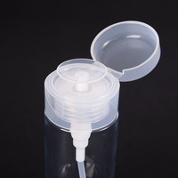5oz 150ml vide voyage givré maquillage liquide distributeur en plastique pousser vers le bas pompe bouteille pour acétone alcool vernis à ongles dissolvant