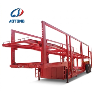 Semirremolque Portacoches Aotong <span class=keywords><strong>de</strong></span> 3 Ejes y Doble Plataforma Elevadora con Capacidad <span class=keywords><strong>para</strong></span> 8-12 Vehículos - Product Image 1
