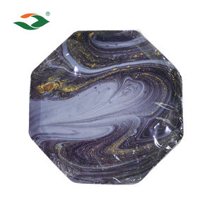 Assiettes <span class=keywords><strong>en</strong></span> papier octogonales de 10 pouces, compatibles micro-ondes, jetables, pour la restauration - Product Image 2