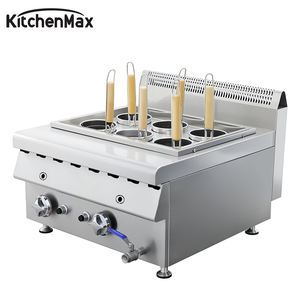 Cocedor de Pasta/Fideos a Gas de Servicio Rápido KitchenMax, Hervidor Comercial de Ebullición Rápida con Drenaje Fácil para Comedor y Preparación de Comidas - Product Image 3
