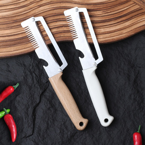 Pelador manual <span class=keywords><strong>de</strong></span> caña <span class=keywords><strong>de</strong></span> azúcar <span class=keywords><strong>de</strong></span> acero inoxidable <span class=keywords><strong>de</strong></span> grado comercial con cuchilla engrosada para uso en <span class=keywords><strong>cocina</strong></span> - para calabazas, lechuga y guisantes <span class=keywords><strong>de</strong></span> nieve - Product Image 6