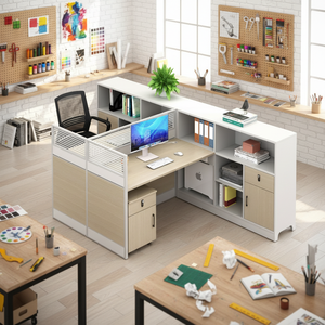 مكتب حديث مستقل طراز <span class=keywords><strong>2026</strong></span> مع فواصل وأدراج كبيرة السعة، تصميم متعدد الوظائف وصديق للبيئة ومتين - Product Image 2