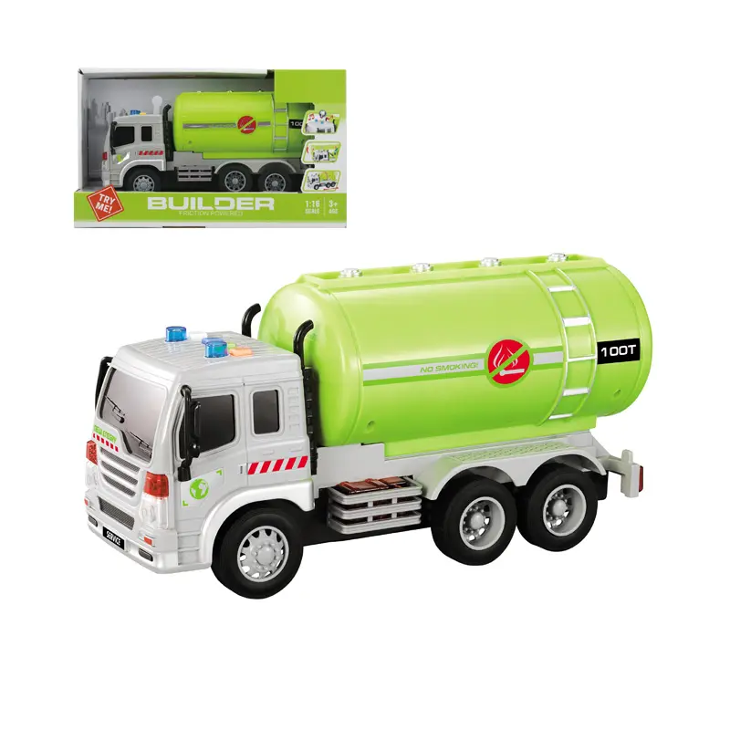 Kinder Geschenk Spielzeug 1/50 Maßstab Sattelauflieger Tankwagen Pull Back Toy 