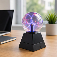 Anpassbare Plasma-Lampe mit Berührungsempfindlichkeit, Kugelförmige Plasmakugel als Geschenk für Feiertage und Tischdekoration