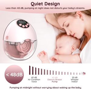 Tire-lait électrique portable mains libres à porter, double embout, 4 modes, 12 niveaux, 24 mm, 160 ml – Essentiels post-partum - Product Image 3