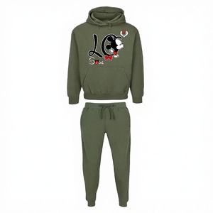 ชุดออกกำลังกายแบบสวมหัวสองชิ้นสำหรับผู้หญิงไซส์ใหญ่ ผ้าฝ้าย 100% ระบายอากาศได้ดี เป็นมิตรกับสิ่งแวดล้อม - Product Image 2