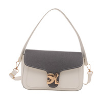 Nuevo Bolso de Mano de Estilo Coreano 2025, Moderno y Sencillo, con Colores Contrastantes, Bolso Cruzado Retro Informal, Bolso Cuadrado Pequeño para Mujer