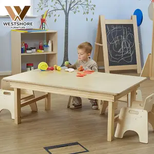 促销托儿所幼儿园幼儿园学校日托中心儿童家具木制书房桌椅儿童套装