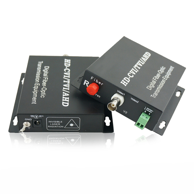 Video Splitters & Converters 1 Channel HD Video Media Converter Fiber to Video