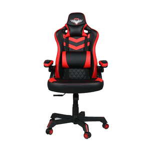 Black and red Custom Logo player chair manufacturer race car Ergonomic computer chair Bureau with support for - Product Image 1