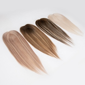 Topper de Cabello Transpirable de Encaje Mono 3x5 con Trama a Máquina, Nudos Invisibles, Postizo con Clip para Mujer - Product Image 6