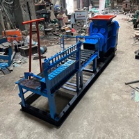 Extrudeuse semi-automatique de briques d'argile HRD avec roulements et engrenages 220V, moulage par vibration, garantie 1 an