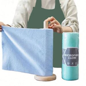 Serviettes de cuisine en microfibre super absorbantes, jetables, perforées, nouveau style, rouleaux de chiffons en paquets de 20 pièces - Product Image 1