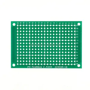 4X6cm tek taraflı PCB sprey teneke PCB evrensel kurulu devre 2.54 aralık Breadboard delik kurulu özelleştirme