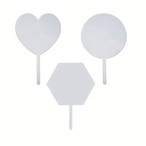 Supports de gâteau en acrylique pour sublimation, vierges, pour personnalisation : mariage, fiançailles, anniversaire, remise de diplôme, anniversaire de mariage - Product Image 2