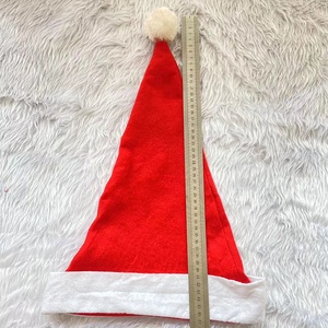 Chapeau de Père Noël <span class=keywords><strong>Pas</strong></span> <span class=keywords><strong>Cher</strong></span> Transfert Thermique Logo Personnalisé Chapeau Non Tissé Dégradable Chapeaux de Noël Écologiques - Product Image 5