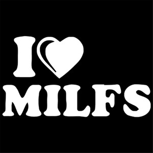 Calcomanía Divertida con la Frase 'I Love Milfs', para Ventana de Auto, Puerta, Parachoques, Laptop, Motocicleta, Vinilo, Regalo, Calcomanías Recortadas, Vidrio de Ventana de Laptop - Product Image 4