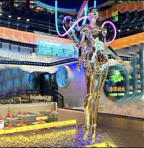 Déesse mécanique futuriste artistique de <span class=keywords><strong>Hajime</strong></span> Sorayama Sculpture en résine lumineuse animaux/éléments de mode pour la musique décorative - Product Image 3