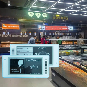 Etiquetas Electrónicas de Precio para Supermercados, Pantalla de Tinta Electrónica de 2.13 Pulgadas, Resistentes a Bajas Temperaturas, Etiquetas Digitales de Precio en Papel Electrónico - Product Image 1