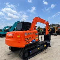 Mini Excavator Serbaguna dengan Quick Coupler Kompatibel Hitachi ZX70 Bekas untuk Tugas Pertanian dan Rumah Kaca