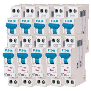 Interruptor de Circuito Modular Eaton PLG4-C20/1N 1P+N 20A Curva C Conexión por Tornillo - Product Image 1
