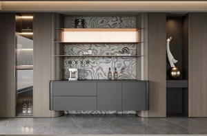 <span class=keywords><strong>Aparador</strong></span> de Madera Ecológico de Diseño Premium, Moderno, Italiano y Minimalista, con Tapa, para Comedor y Cocina - Product Image 3