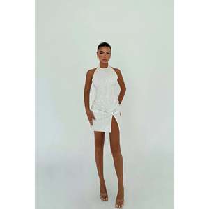 Robe de soirée mini Nateba en blanc - Product Image 2