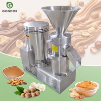 Nieuwe industriële notenmaler voor het maken van tahini en pindakaas op kleine schaal, van roestvrij staal, voor de Filipijnen.