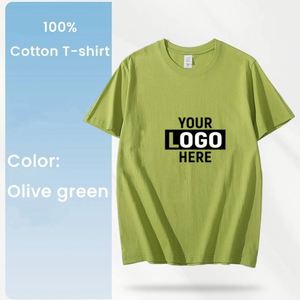 T-shirt unisexe basique 100% coton, vêtement vierge pour broderie de logo personnalisée, impression DTG et impression en relief - Product Image 4
