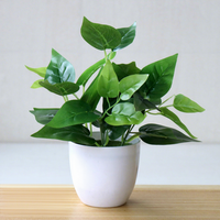 Tanaman Pot Bunga Eucalyptus Plastik Hijau Bonsai Buatan 25cm Dekorasi Rumah Kamar Tidur Taman Perlengkapan Dekorasi Thanksgiving